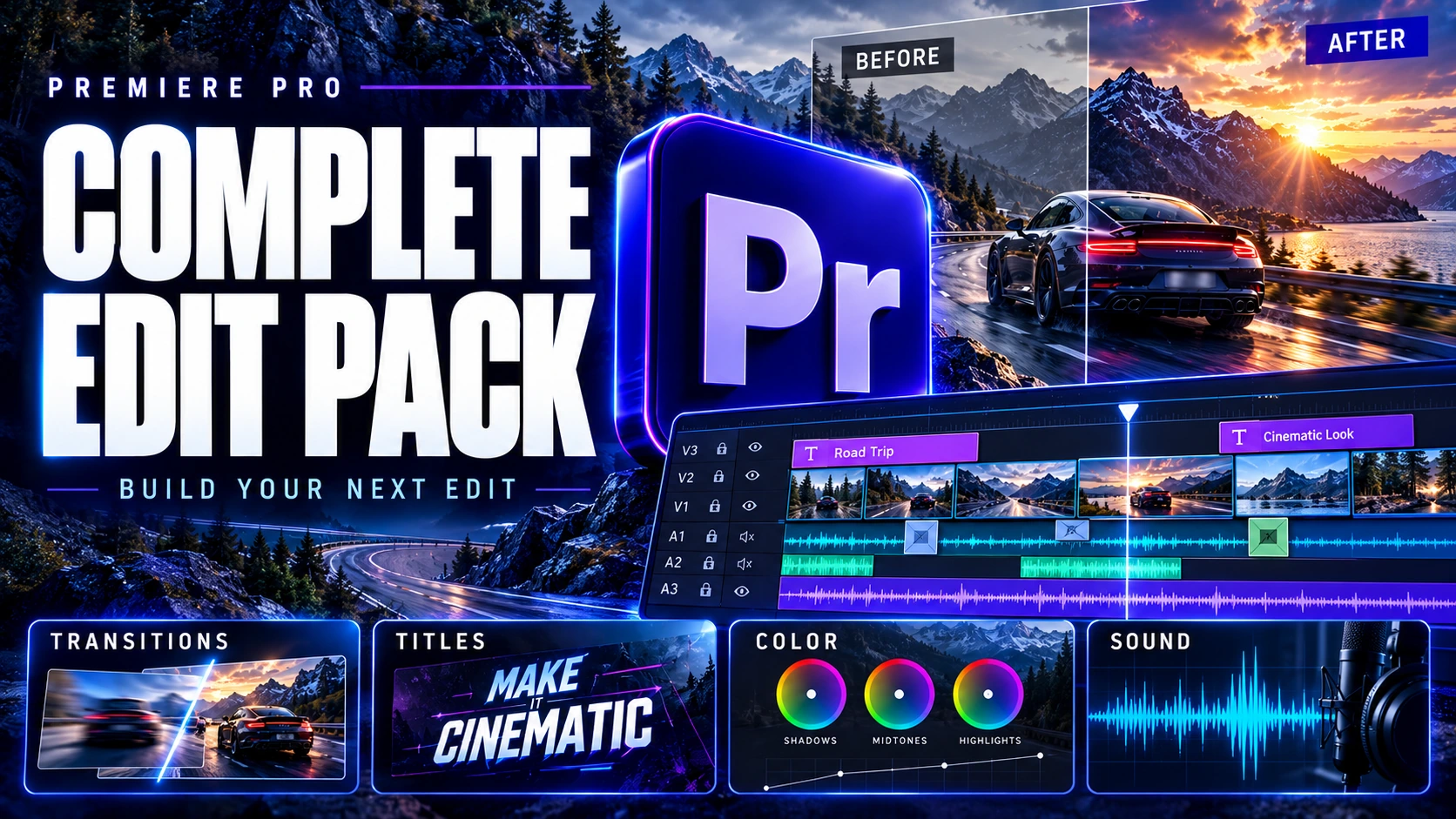 Example Premiere Pro editing pack thumbnail
